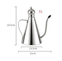 500/1000 مللي زجاجة زيت الزيتون الفولاذ المقاوم لل...