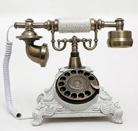 الهاتف الأوروبي العتيقة مع تصميم الإتصال الهاتفي ا...