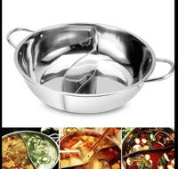 28/30سنتيمتر التوأم مقسمة إناء/قدر الفولاذ المقاوم...