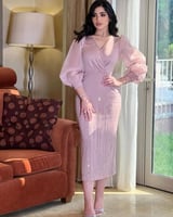 فساتين عتيقة بأكمام طويلة ورقبة على شكل حرف V للحف...