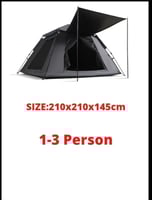 خيمة تخييم مضادة للماء لمدة 4-5 أشخاص ، مظلة وضع ذ...