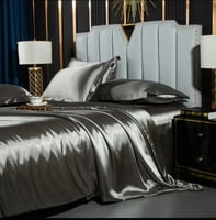 طقم مفارش أسِرة حريرية نوردية بغطاء لحاف ، ملاءة س...