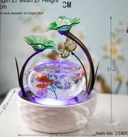 مرطب سطح المكتب من السيراميك ، حوض أسماك صغير ، دي...