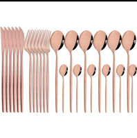 16 قطعة/المجموعة الذهب أواني الطعام مجموعة مرآة ال...