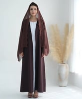 فستان اسلامي نسائي متواضع للنساء رداء باكمام طويله...