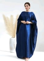 عباية بأكمام ريش للنساء المسلمات فستان عبايات مغلق...