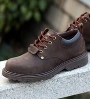 حذاء مارتن من الجلد الطبيعي للرجال ، طراز بريطاني...