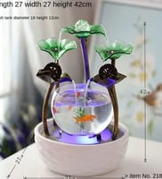 مرطب سطح المكتب من السيراميك ، حوض أسماك صغير ، دي...