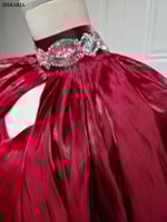 ستان فستان مسلم للنساء اتنين قطعه مجموعه الماس الج...