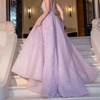 فستان سهره مزين بالترتر