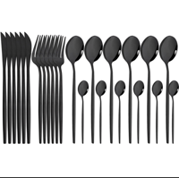 16 قطعة/المجموعة الذهب أواني الطعام مجموعة مرآة ال...