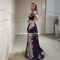 فستان سهرة من Fivsole من 4 قطع من المخمل قابل للإز...