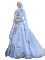 فساتين زفاف إسلامية للنساء ، فستان زفاف ، ثوب حفلة...