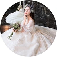 في جميع أنحاء يزين رداء Mariage الدانتيل الأميرة ا...