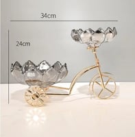 الأوروبي كريستال زجاج الفاكهة صينية دراجة صندوق مج...