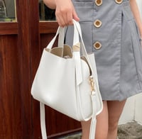 بو الجلود دلو حقيبة الكتف للنساء ، حقائب رسول Cros...