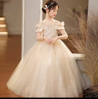 فستان زفاف بيضاء طويله للفتيات طفل الدنتيل