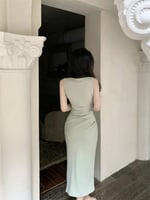 Ezgaga فساتين مزاجه النساء النمط الفرنسي شيك ساحة...