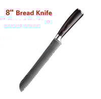 سكين طاه ياباني من الفولاذ الدمشقي بمقبض خشبي ، سك...