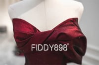 تصميم جديد بورجوندي حورية البحر فساتين سهرة فاخرة...