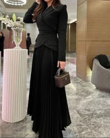 فساتين حفلة موسيقية عتيقة من قطعتين ، بأكمام طويلة...