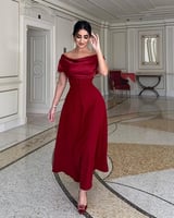 فساتين حفلة موسيقية كلاسيكية بلا أكمام ، مكشوفة ال...