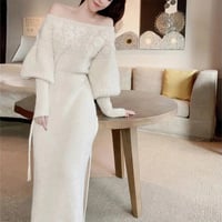 فستان نسائي عتيق محبوك مجوف للخارج ، فساتين فضفاضة...