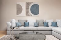 لوحة جدارية فنية، قماش كانفس -تناغم هندسي