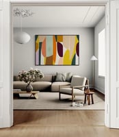 لوحه جدارية كانفس فن تجريدي