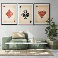 طقم من 3 لوحات جدارية مودرن فن تجريدي