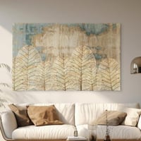 لوحة جدارية فن تجريدي - اوراق الذهب