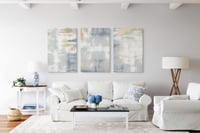 طقم من 3 لوحات جدارية مودرن فن تجريدي