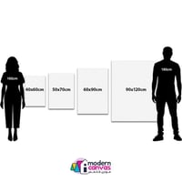 لوحة جدارية فنية، قماش كانفس - درج ملون