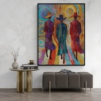 لوحه جدارية كانفس فن تجريدي