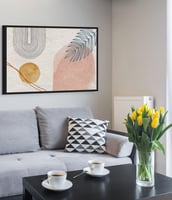 لوحات فنية جدارية فن تجريدي اشكال ناعمة