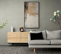 لوحة جدارية فنية، قماش كانفس - هدوء البيج