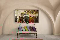 لوحه جدارية كانفس فن تجريدي