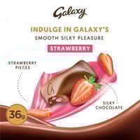 شوكولاتة بالحليب بنكهة الفراولة من جالكسي 36جم
