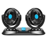 مروحة هواء راس مزدوج دوران 360 سرعتين 12 فولت