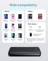 أنكر - بطارية انكر 335 باوركور بمنفذين USB-A و منف...