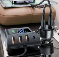 Acefast - شاحن سيارة بمنافذ متعددة 138 واط بطول 11...