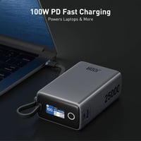 جودا NEON باور بانك 25000 mAh بقوة 100 W مع كيبل T...