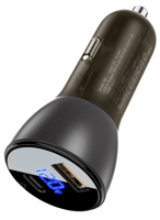 AceFast شاحن سيارة معدني 63 واط مع شاشة رقمية شفاف...