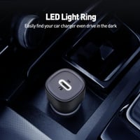 جودا شاحن سيارة USB‑C PD 30 W – أسود