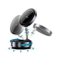 Drip حامل جوال مغناطيسي بالشفط اليدوي – أسود