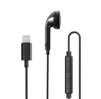 راف باور - سماعة لايتننق سلك معتمدة من أبل - اسود