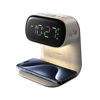 جرين ليون ساعة للطاولة الجانبية مع شاحن لاسلكي – خ...