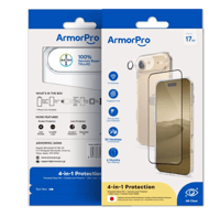 بكج ArmorPro ثلاثة في واحد (كفر حماية شفاف + حماية...
