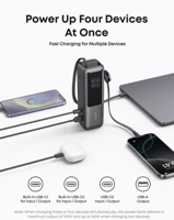 نكر - بطارية زولو سعة 25000 ميللي امبير مع مدخل تا...