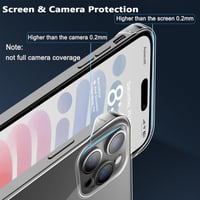 دريب غطاء شفاف بدون إطار لأجهزة iPhone 15 & 16 Pro...